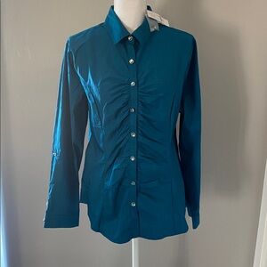New York & Company Blue Collared Shirt